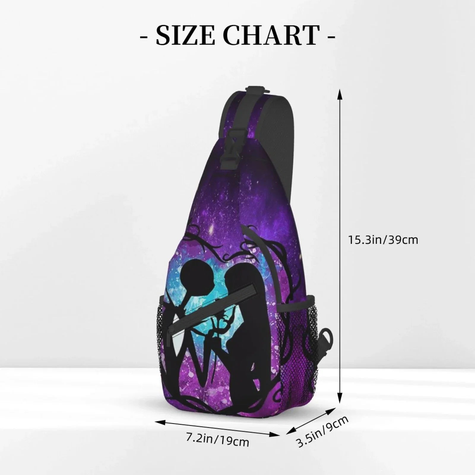 The Nightmare Before Christmas Chest Bags Crossbody Sling Backpack Unisex Travel Hiking Daypack Shoulder Bag Gifts For People People
