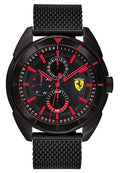 Ferrari Scuderia Forza Dark Interface Stainless Steel Crystal 0830636 Individuals Watch