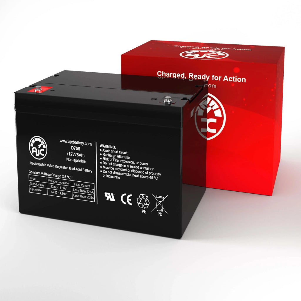 Shoprider Final Point XL4+ 889XLSBN 12V 75Ah Mobility Scooter Battery - This Is an AJC Brand People