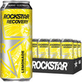 Rockstar Energy Drink Recovery Lemonade, 16oz Cans (pack of 12) (Packaging May Vary)