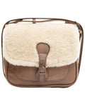 Cleo + Wolf Individuals Sherpa Crossbody Bag Brown One Size