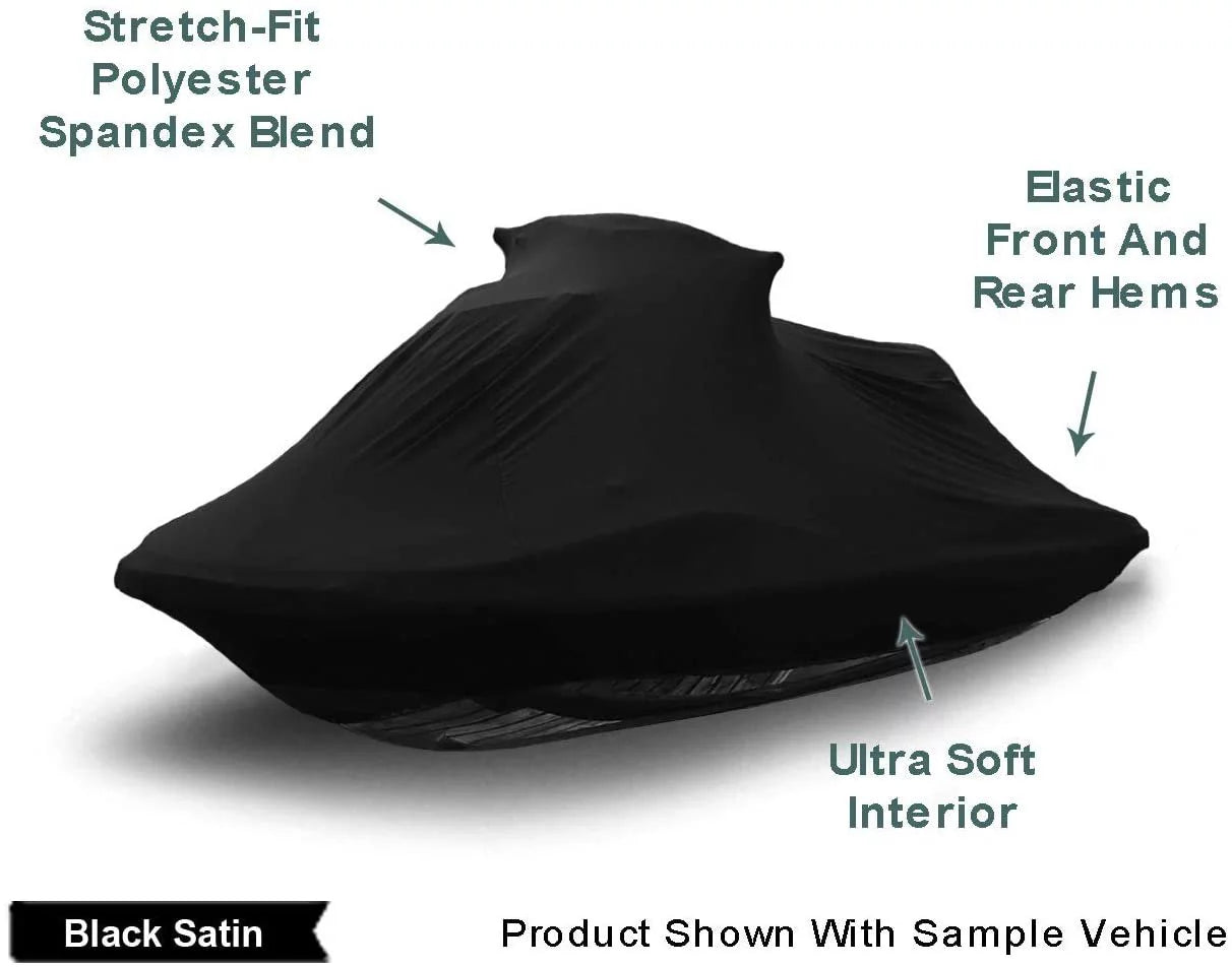 Indoor Jet Ski Cover for SEA DOO GTI 2006-2007 - Dark Satin - Ultra Soft & Stretchy - Protects from Dust & Dings Inside! Includes Storage Bag - Indoor ONLY