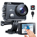 WF Action Cam 4K 60FPS 24MP Sport Camera 40M Underwater Camera Waterproof with Touch Screen Vlog Camera EIS Remote Control 170° Wide Angle
