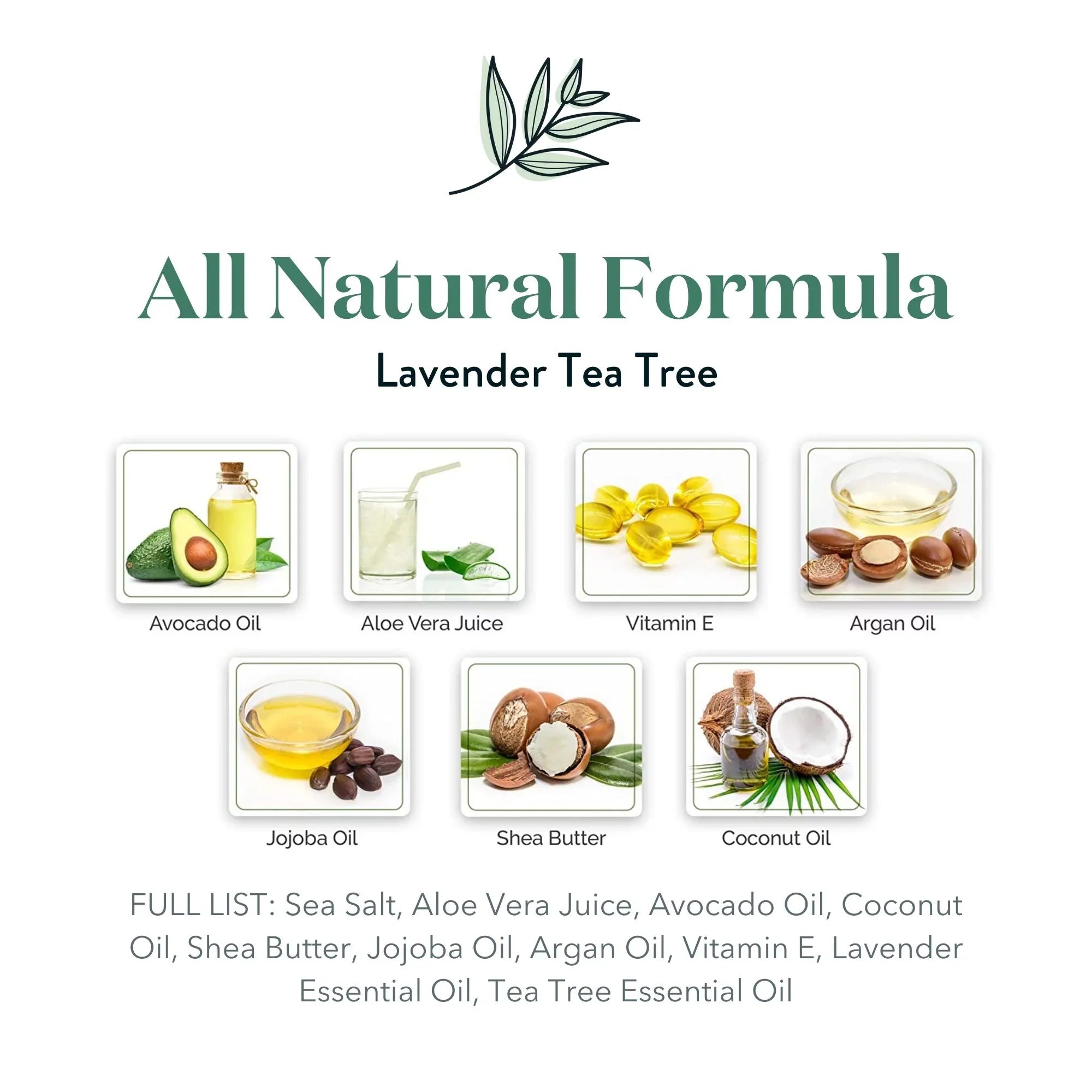 Bare Botanics Body Scrub Termination Tea Tree Sea Salt Scrub 24 oz