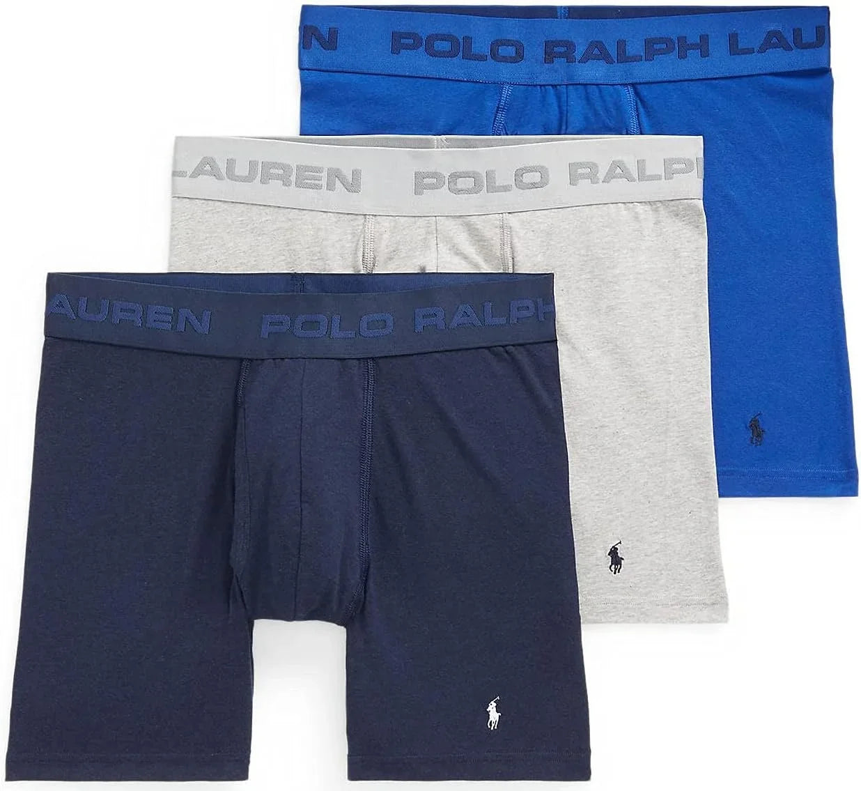 Polo Ralph Lauren Freedom FX: Friction Free Pouch Boxer Brief Cruise Navy/Andover Heather/Rugby Royal LG