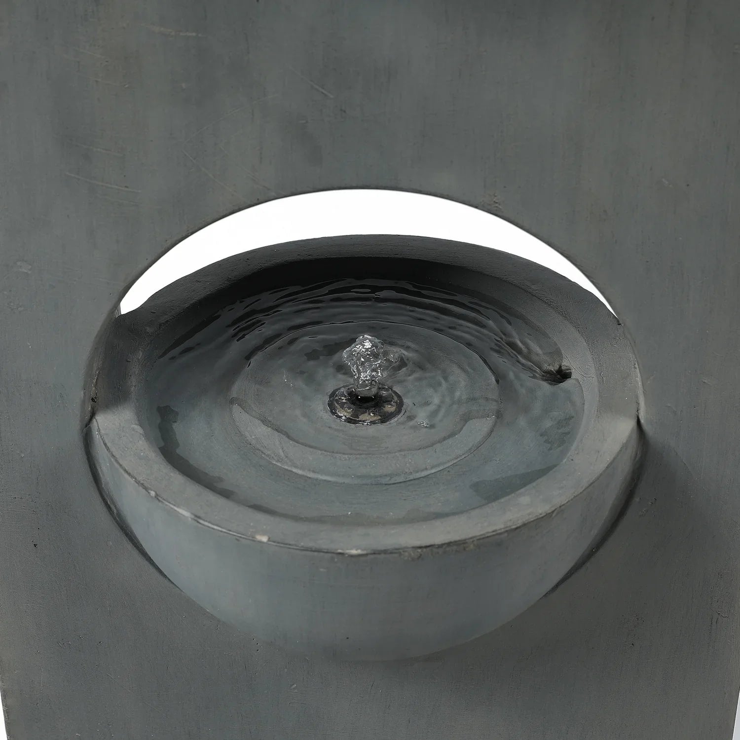 HomeStock Vintage Visions Gray Gentlemen Column Two Tier Bowl Bubbler Outdoor Fountain