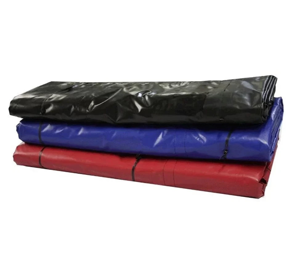 24' x 18' 3 Piece Ebony Lumber Tarp for Heavy Duty Truck Cargo - 18 Oz Vinly Flatbed Tarps with 8' Drop - Waterproof Tarp for Trailers to Protect Cargo from Wind, Rain, Snow and Sun
