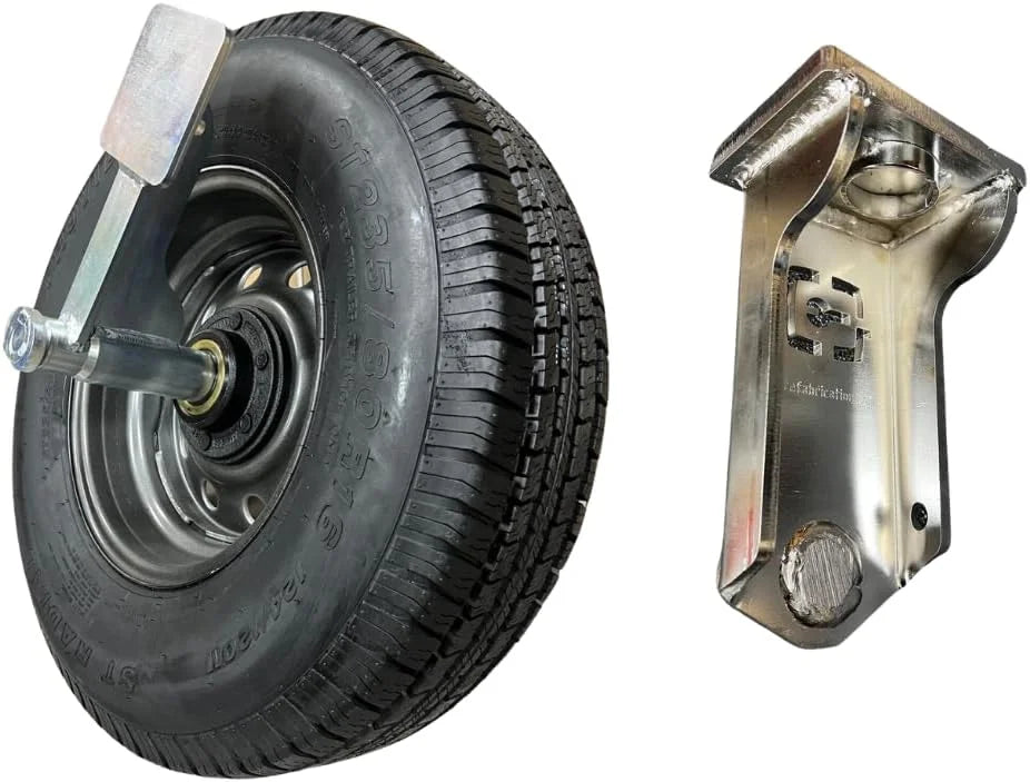 Container Nut EZY Wheels 6-Lug EZY Wheels Shipping Container Wheels + Trailer Tires + Shipping Container Jack Lug Combo, Made in USA, 5-Piece Bundle