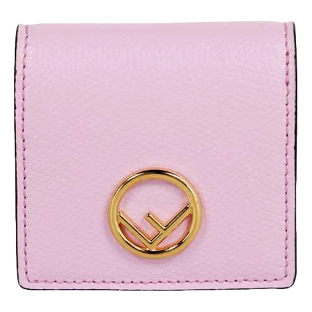 Edge Calf Leather F logo Lavanda Pink Leather Coin Case 8M0459