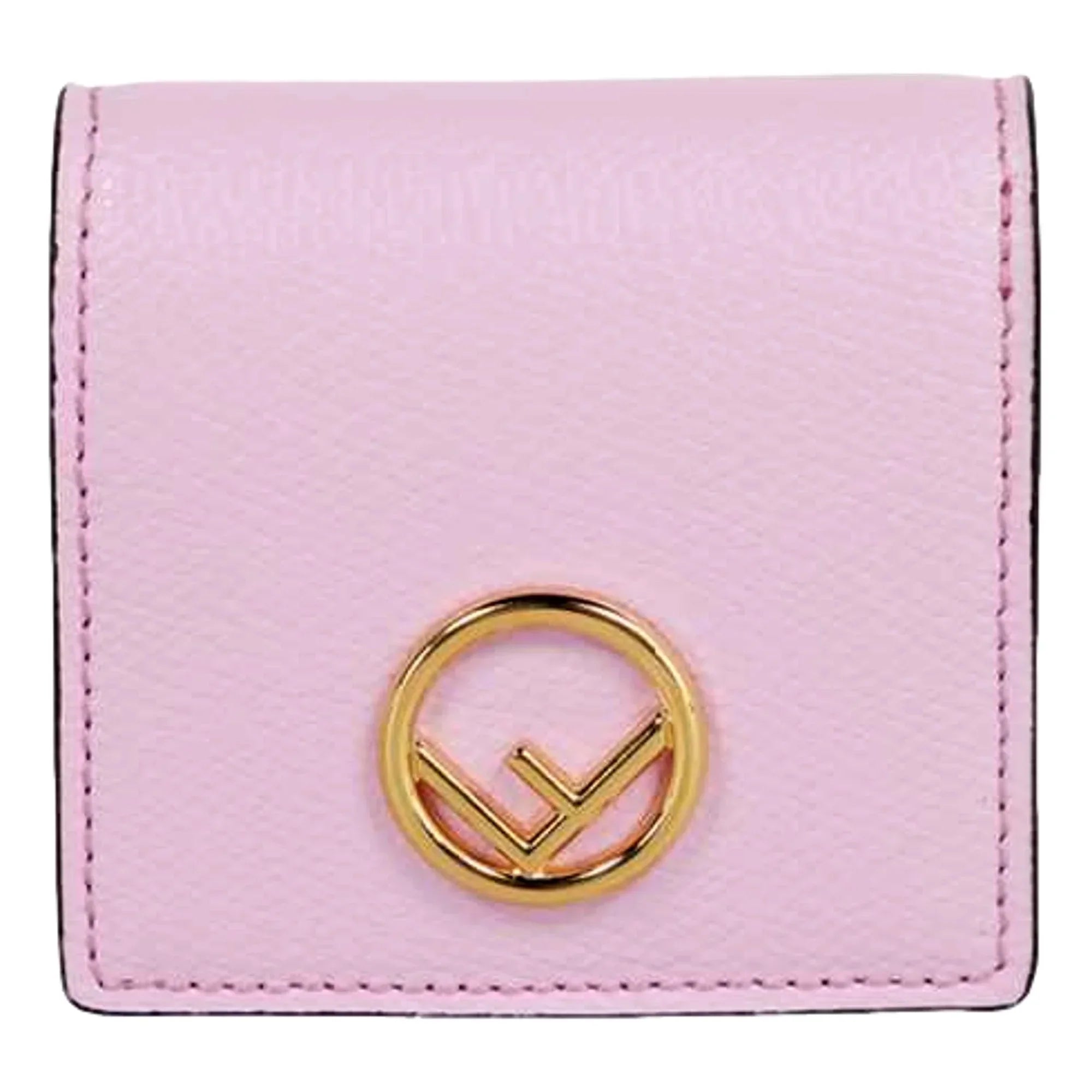 Edge Calf Leather F logo Lavanda Pink Leather Coin Case 8M0459