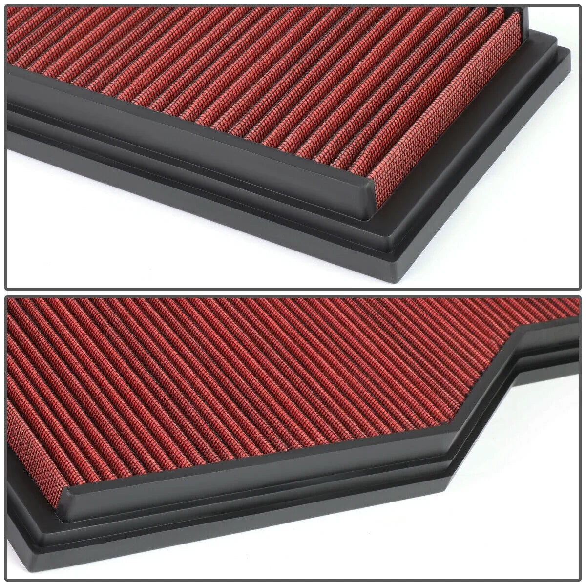 For 1999-2008 Porsche 911 3.4/3.6/3.8l Reusable Drop-In Panel Air Filter Red