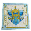 Pre-Owned Hermes Silk Scarf Light Blue (Like New)