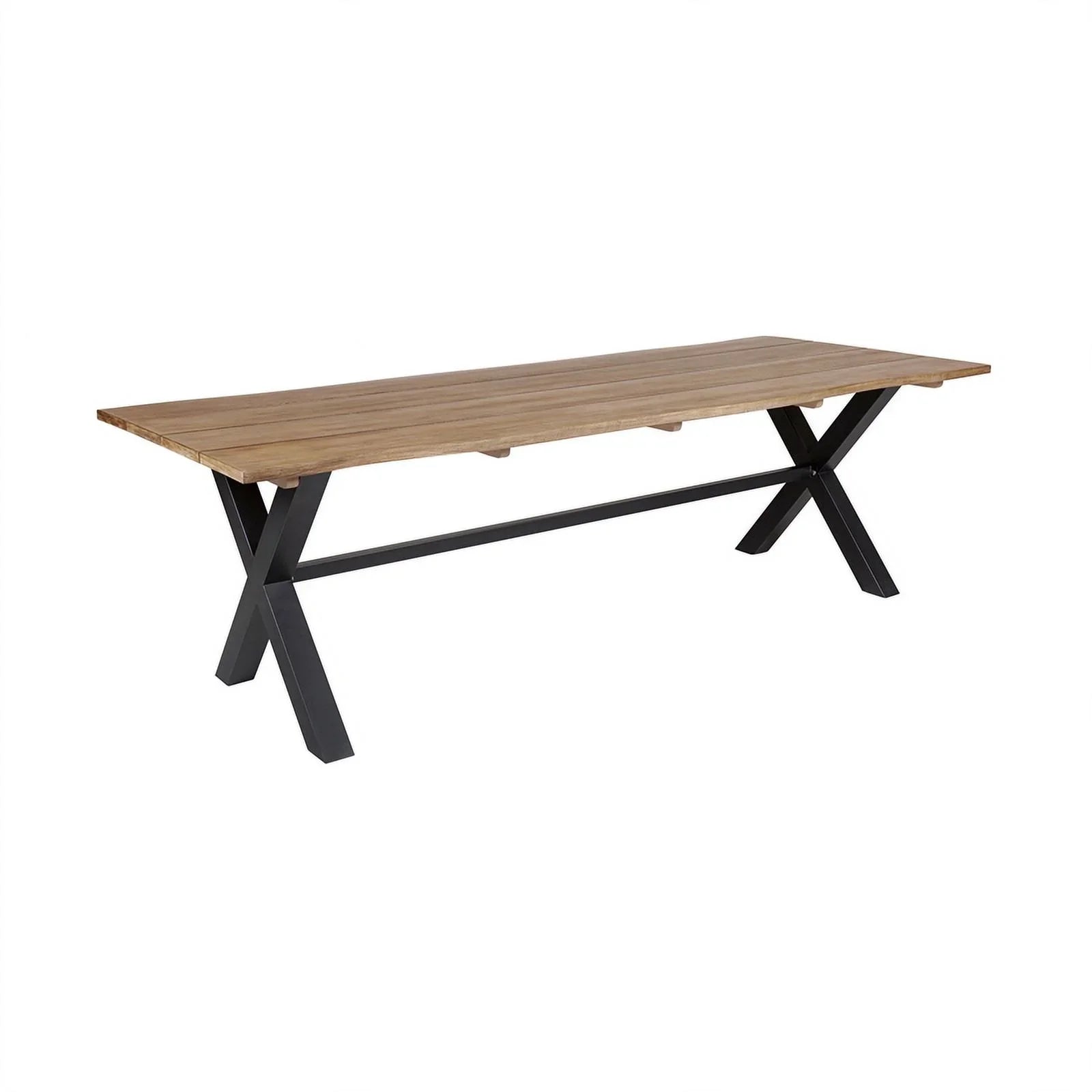 Termination Beckham Outdoor 7 Piece Live Edge Dining Set in Eucalyptus and Rope