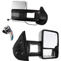 Power Heated Smoke Turn Lamp+Backup Base Tow Mirror For 07-13 Silverado Sierra Fits select: 2007-2014 CHEVROLET SILVERADO, 2007-2013 CHEVROLET TAHOE
