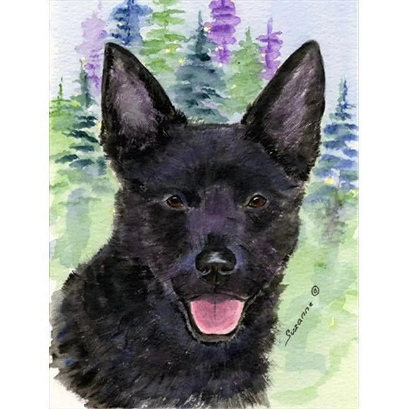 Carolines Treasures Australian Kelpie Flag Canvas House Size