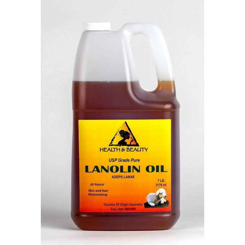 LANOLIN OIL USP GRADE PHARMACEUTICAL SKIN HAIR LIPS MOISTURIZING 100% PURE 7 LB