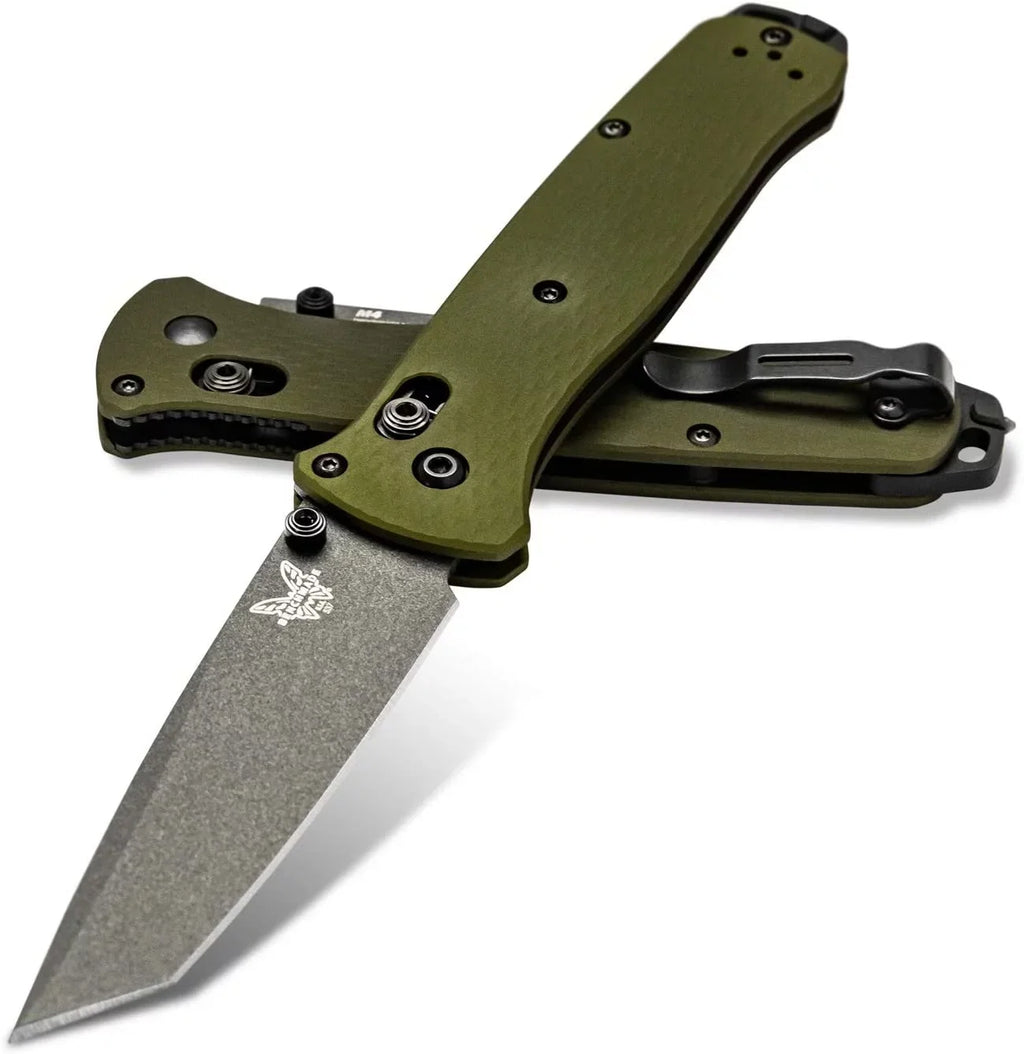 Benchmade 537GY-1 Bailout Axis Tanto Grey Coated Plain 3.38in Blade Knife