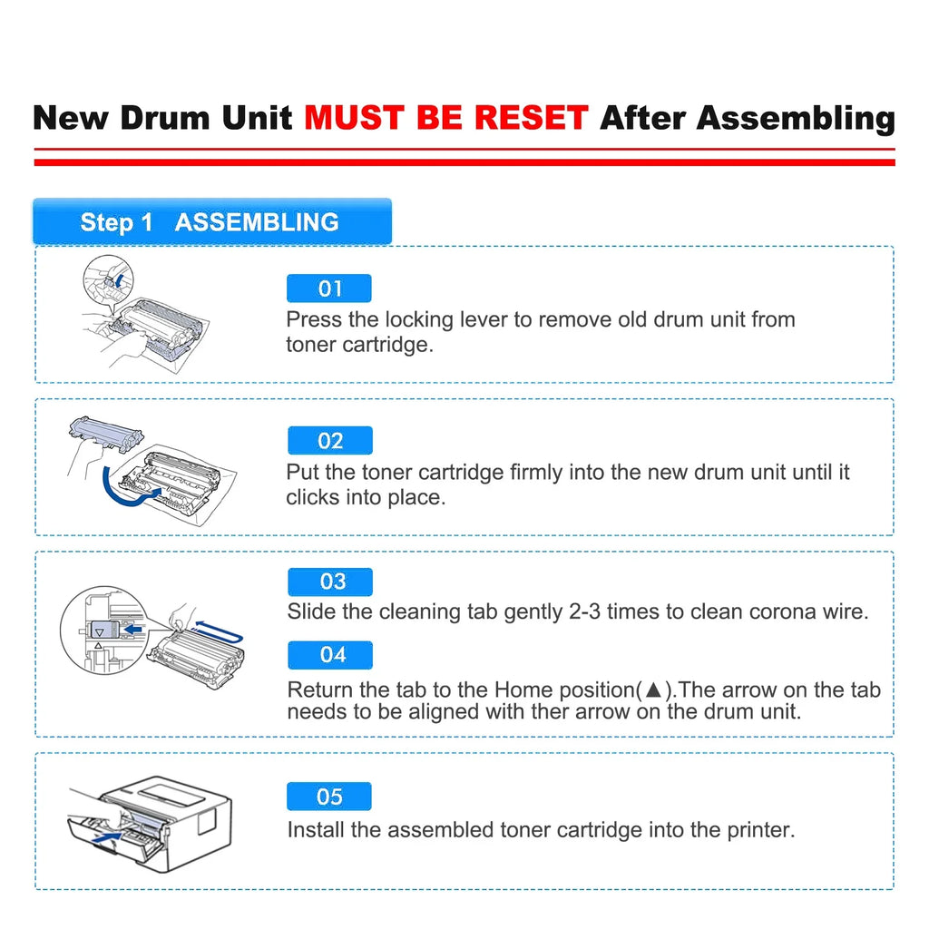 TN-760 Toner Cartridge and DR-730 Drum Unit Set Compatible for Brother DCP-L2550DW HL-L2350DW MFC-L2710DW MFC-L2690DW Printer (3x TN760 Toner, 1x DR730 Drum Unit )