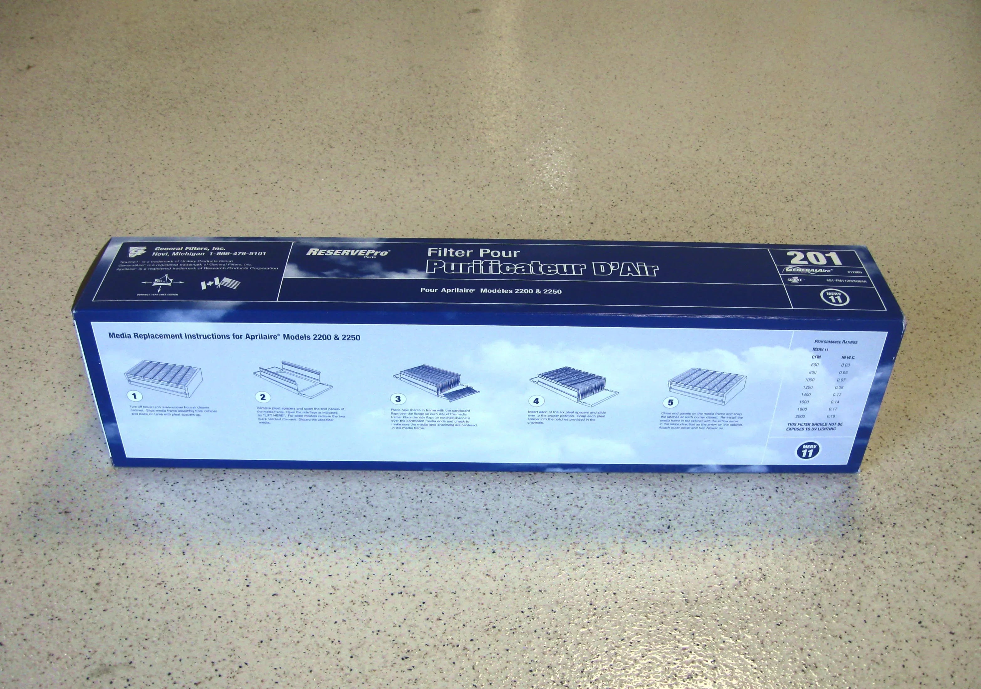 Generalaire 4050 12880 MERV11 People Media Air Filter For Aprilaire 201