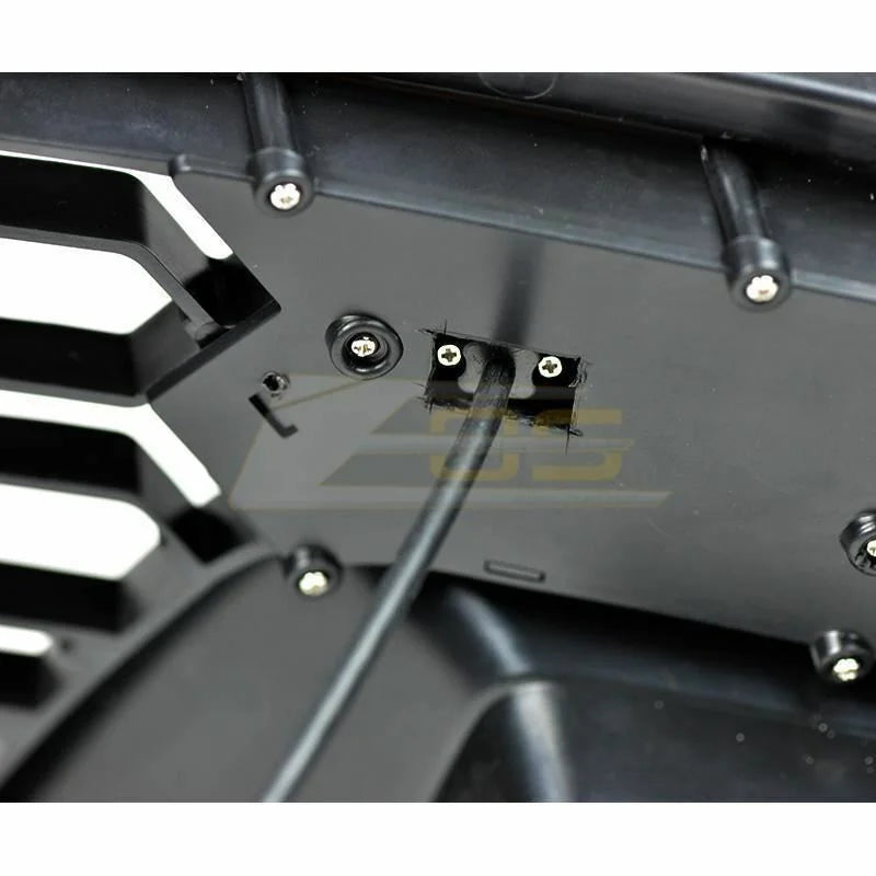 Extreme Online Store Individuals for 2014-2019 Chevrolet Corvette C7 All Models | GM Factory Z06 Style Painted Carbon Flash Metallic Front Bumper Lower Grille Cover (with Front Camera Bracket)