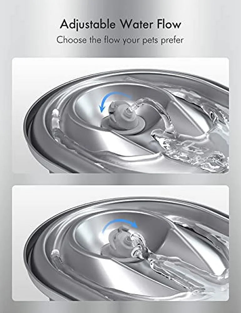 PETLIBRO 8 Packs People Filters for Stainless Steel Cat Water Fountain PLWF003, 4 Months Set of Gentlemen Filters