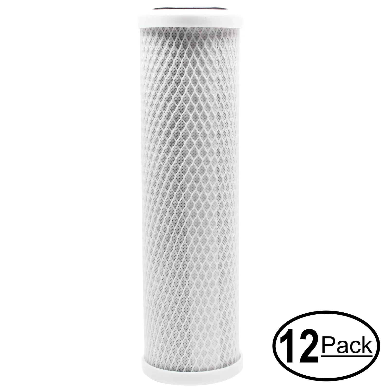 12-Pack Gentlemen for OmniFIlter OB1 Activated Carbon Block Filter - Universal 10 inch Filter for OmniFIlter Water Filter Unit - Model OB1 - Blue Tank - Denali Pure Brand