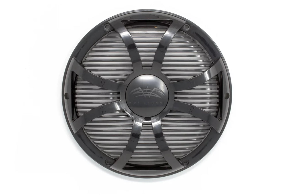 Wet Sounds REVO10 High Power S4-B Revo 10" Sub with LED Ring & Grill - Ebony Subwoofer & Dark Closed Face SW Grill
