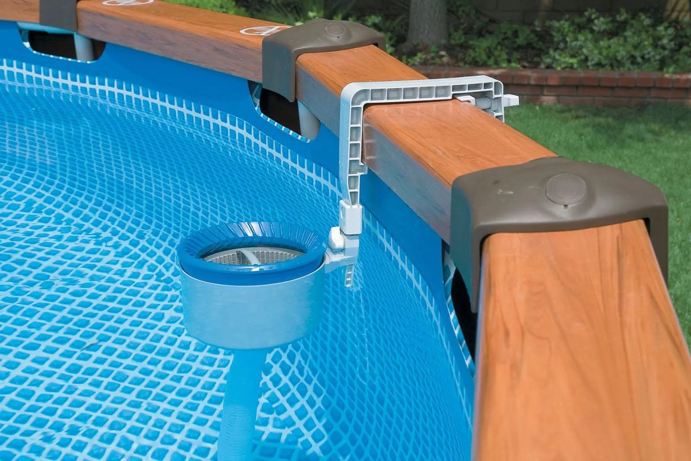 Intex Above Ground Pool Sand Filter Pump Bundled w/ Intex Automatic Skimmer