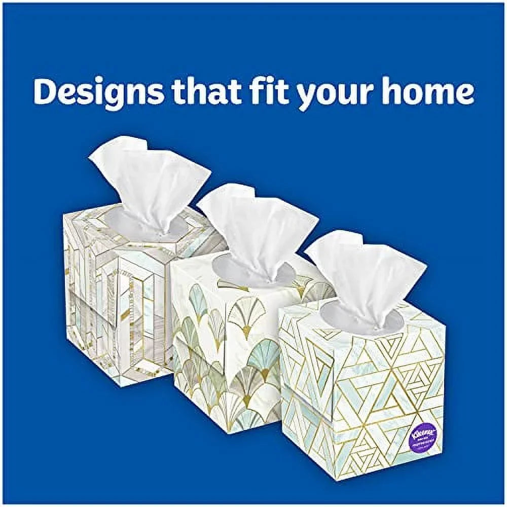 Kleenex Expressions Ultra Soft Facial Tissues, 18 Cube Boxes, 65 Tissues per Box (1,170 Total Tissues)