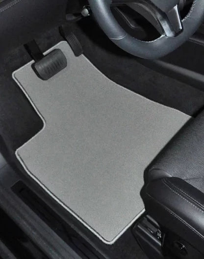 GGBAILEY Ford Explorer Grey Classic Carpet Car Mats / Floor Mats, Custom Fit for 2006, 2007, 2008, 2009, 2010 - Medium Trunk / Cargo Mat with Rear Seat Down