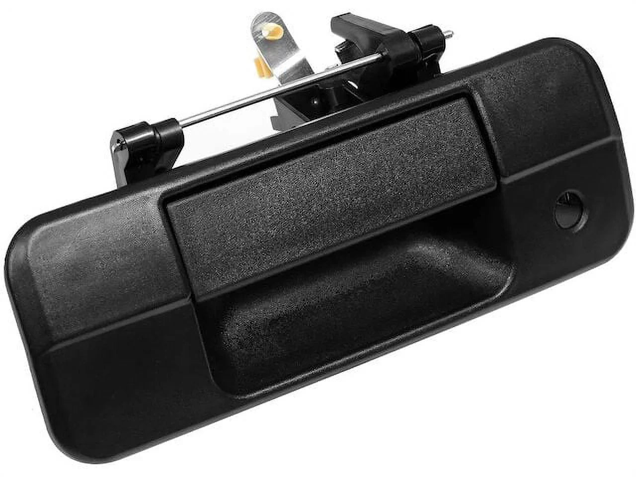 Rear Tailgate Handle - Textured Dark - Compatible with 2007 - 2013 Toyota Tundra without Rear Camera 2008 2009 2010 2011 2012