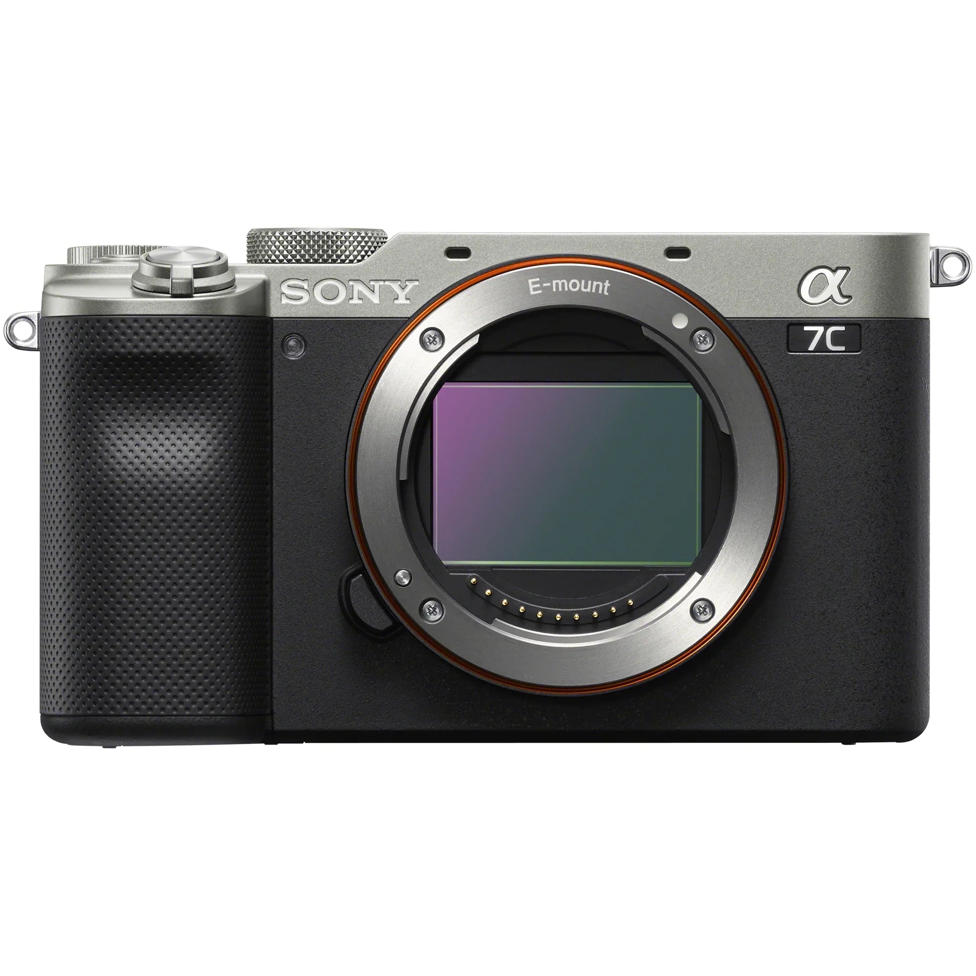 Sony a7C Mirrorless Full Frame Camera Body with Sony FE 24mm F2.8 G Compact Lens SEL24F28G Silver ILCE7C/S Bundle with Deco Gear Photography Backpack Case + Microphone + LED + Monopod and Accessories