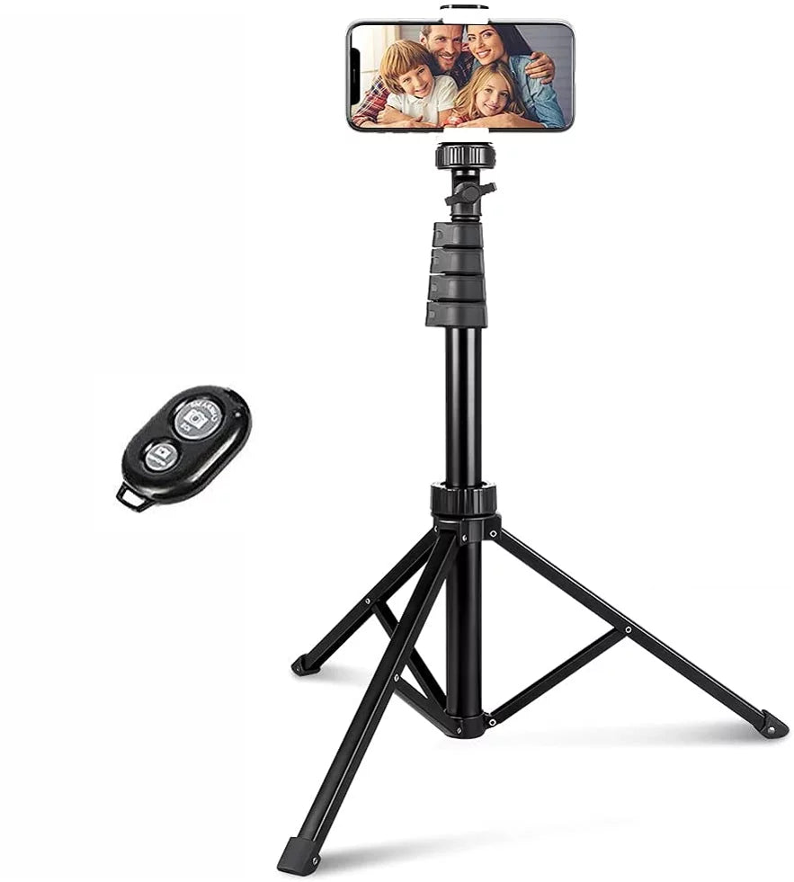 67" Edge Tripod Stand Wireless Remote Shutter Selfie Stick K4P for Galaxy J7 V (2017) Perx S6 Edge+ S7 Edge S8 active S10e S10 On5 J3 Emerge 5G Note 9 8 20 10 Plus S21 FE 5G J5