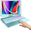 Typecase Keyboard Case with Trackpad for 10.2-inch iPad 9th Generation (2021), iPad 8th Generation (2020), 7th Gen, Air 3, Pro 10.5, Backlit Wireless Protective Slim Cover with Pencil Holder (Seafoam)