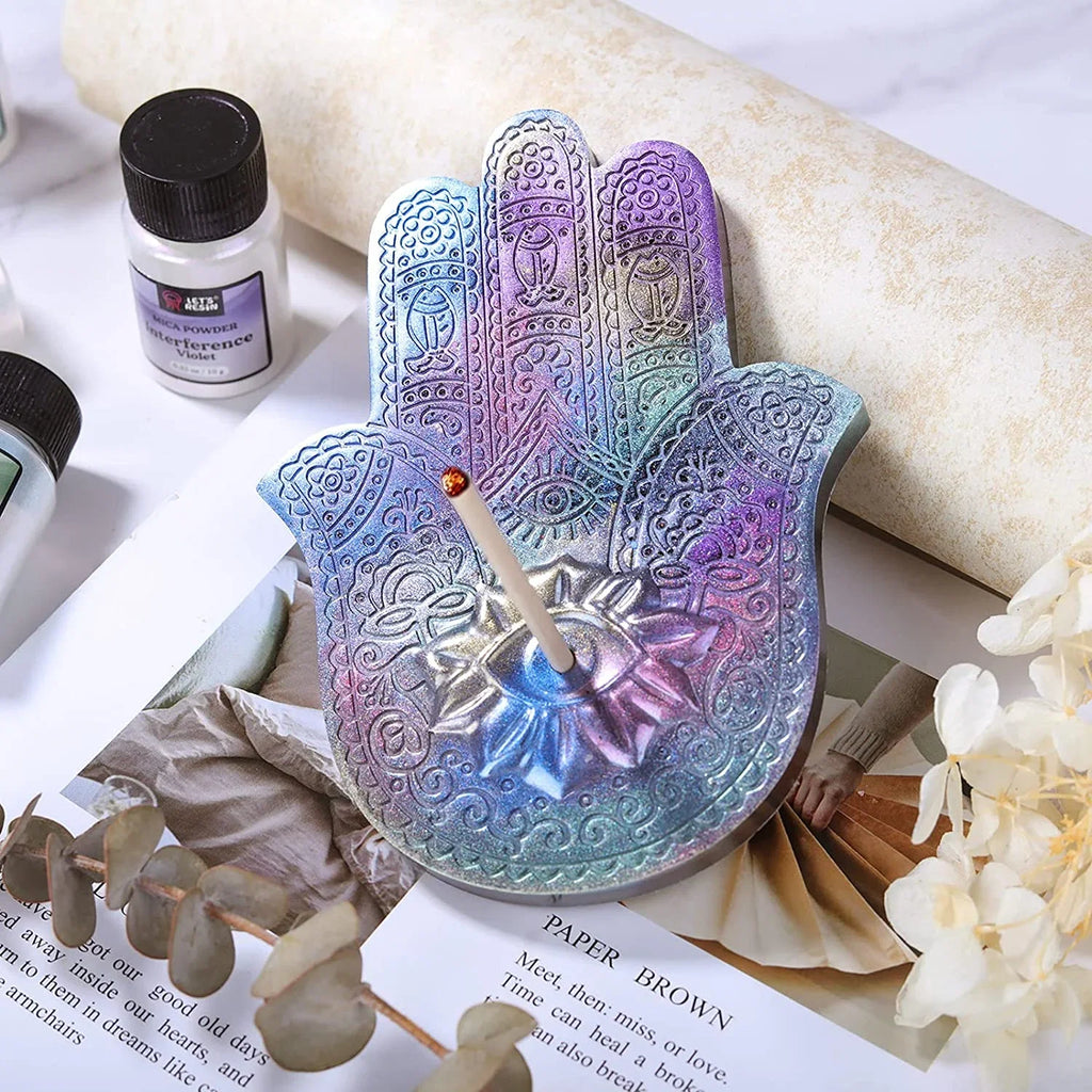 LET'S RESIN Resin Mica Powder, 6 Colors Interference Mica Powder for Epoxy Resin, Spirit Pearl Gentlemen Powder for Resin, Paint, Slime, Art