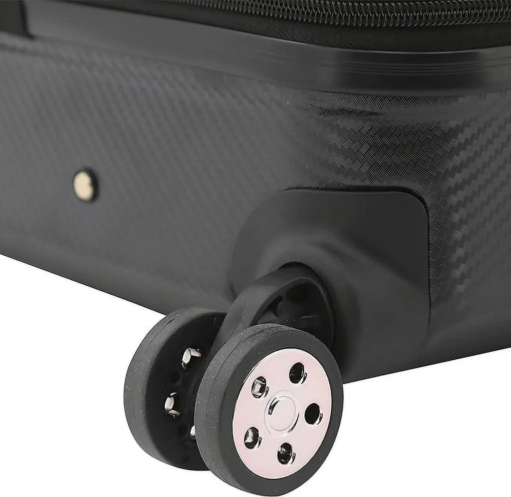 Open Box Kensie People Dawn Hardside 3-Piece Spinner Luggage 20/24/28 KN-C5303 - Midnight