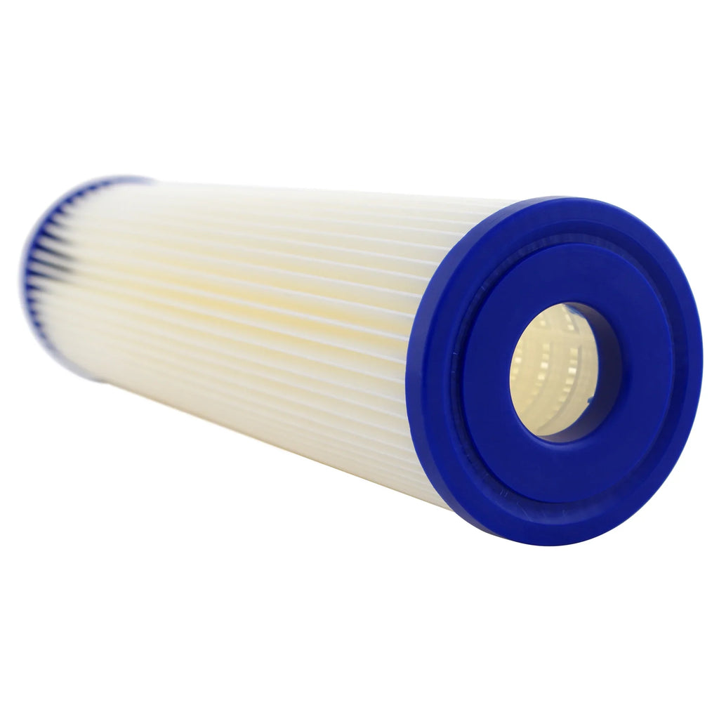 SpiroPure 10 x 2.5" Pleated Polyester Filter Cartridge, 30 Micron (24 Pack)