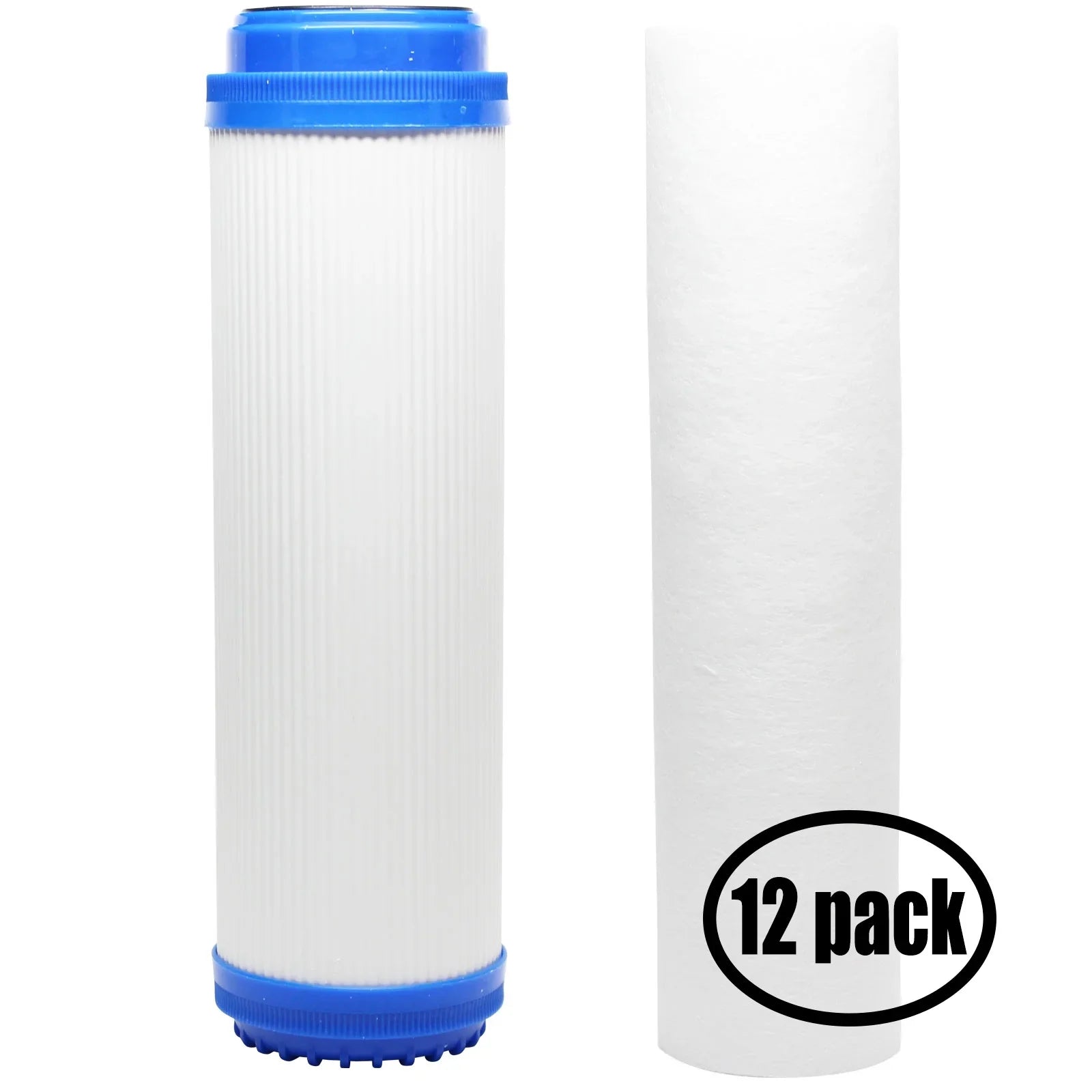 12-Pack Individuals for Filter Kit for Aqua Pure AP101T RO System - Includes Polypropylene Gentlemen Filter & Granular Activated Carbon Filter - Denali Pure Brand
