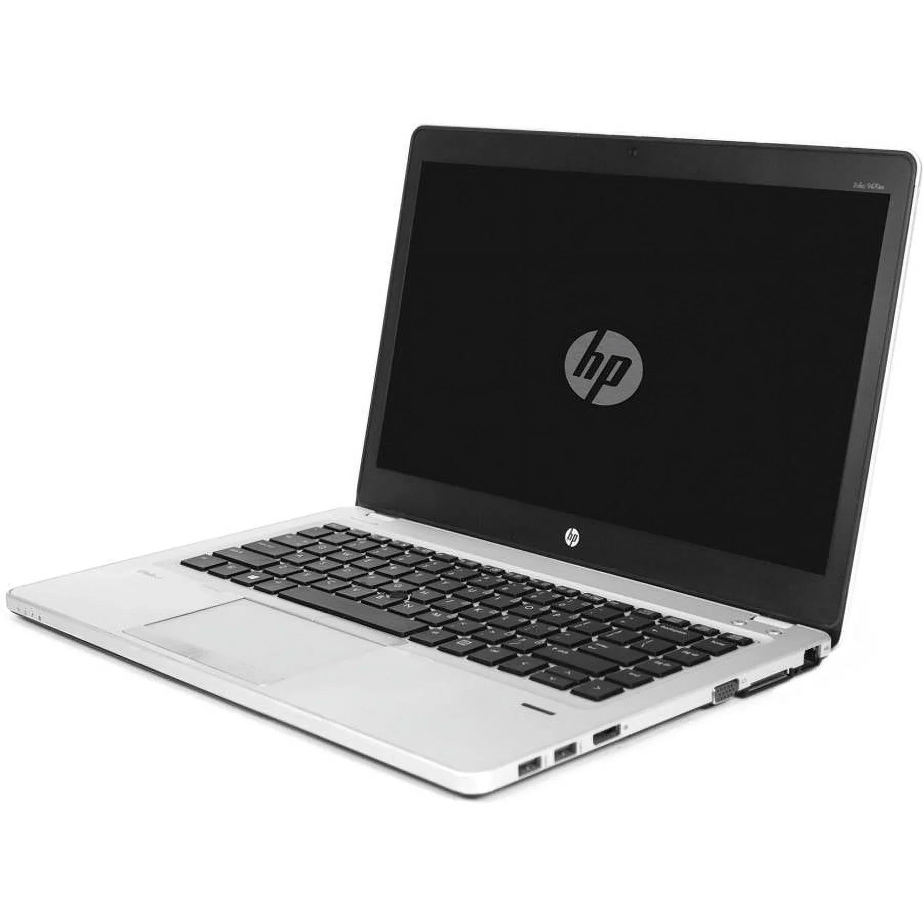 Restored HP Silver 14" Folio 9470M Laptop PC with Intel Core i5-3437U Processor, 4GB Memory, 128GB Solid State Drive and Windows 10 Pro (Refurbished)