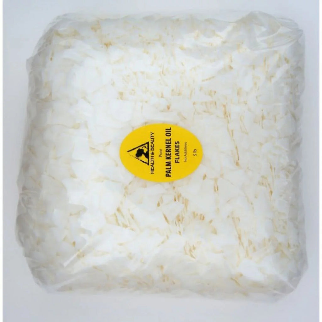 PALM KERNEL OIL FLAKES PURE NATURAL FOR SOAPS COSMETICS 5 LB