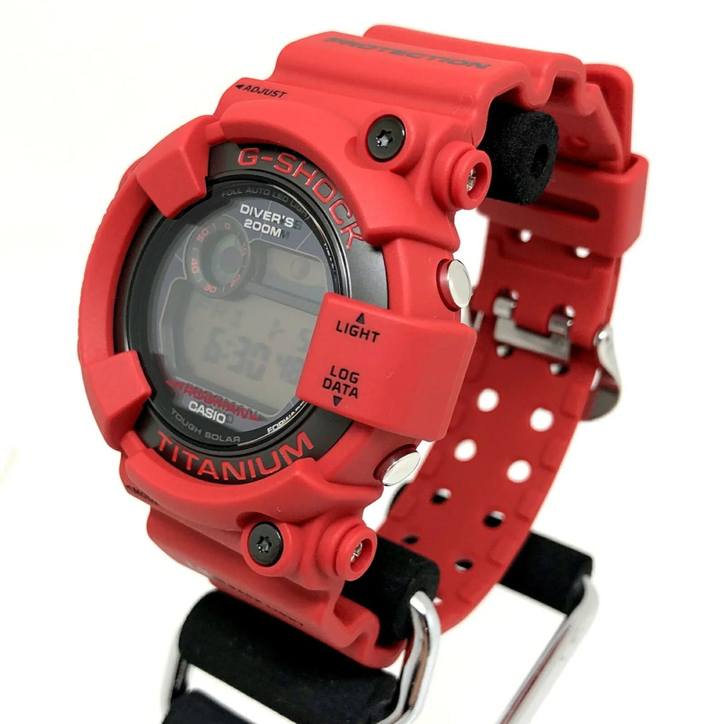 Pre-Owned CASIO Casio G-SHOCK Watch GW-8230NT-4JR FROGMAN 30th Anniversary Reprint Model Red Digital Tough Solar People ITWD1QAESCTM (Good)