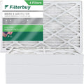 Filterbuy 16x30x4 MERV 8 Pleated HVAC AC Furnace Air Filters (4-Pack)