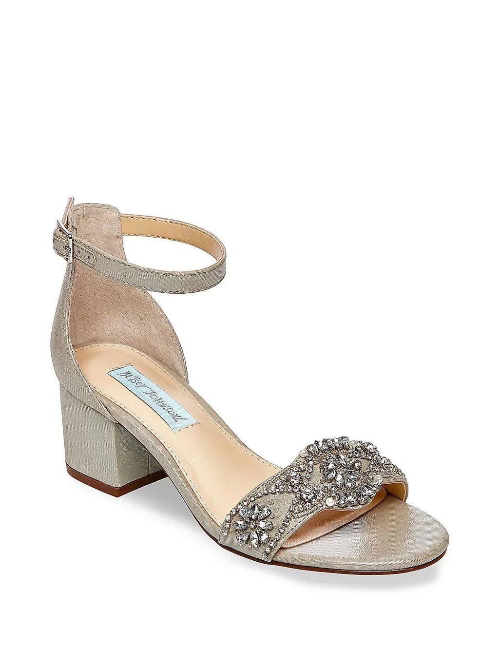 Betsey Johnson Mel Individuals Heels Silver Size 7 M