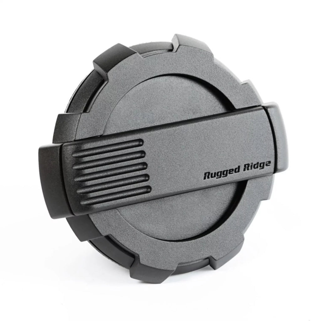 Rugged Ridge by RealTruck | 11425.12 Elite Gas Cap Door, Non-Lock, Dark 2007-2018 Jeep Wrangler JK Compatible with Select: 2008, 2015-2018 Jeep Wrangler Unlimited