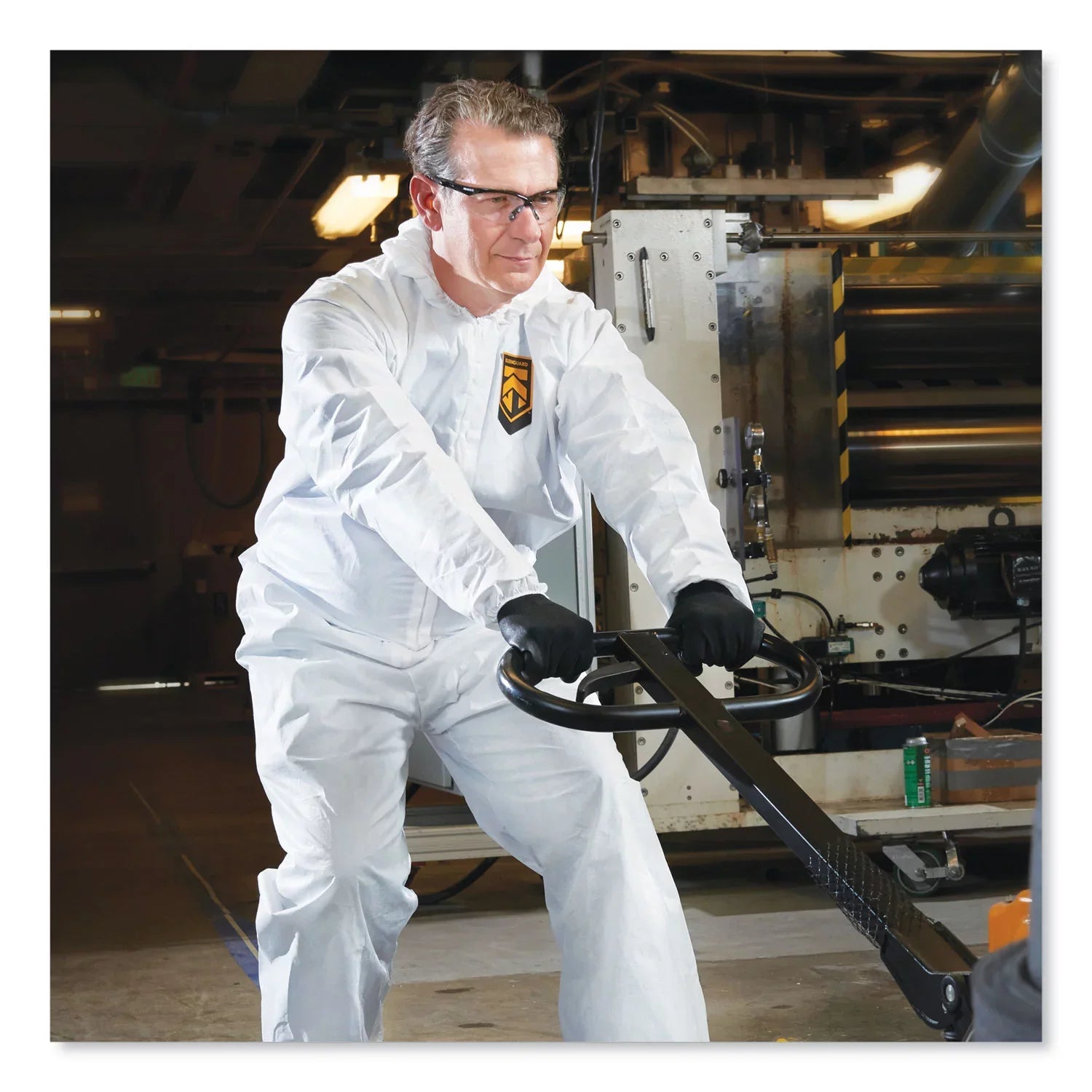 Kleenguard™ A20 Breathable Particle Protection Coveralls, Elastic Back, Hood, Medium, White, 24/carton
