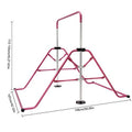 GNJINX Adjustable Height Gymnastics Bars for Kids, Folding Horizontal Junior Training Bar, Expandable and Height Adjustable - Home Gymnastics Individuals
