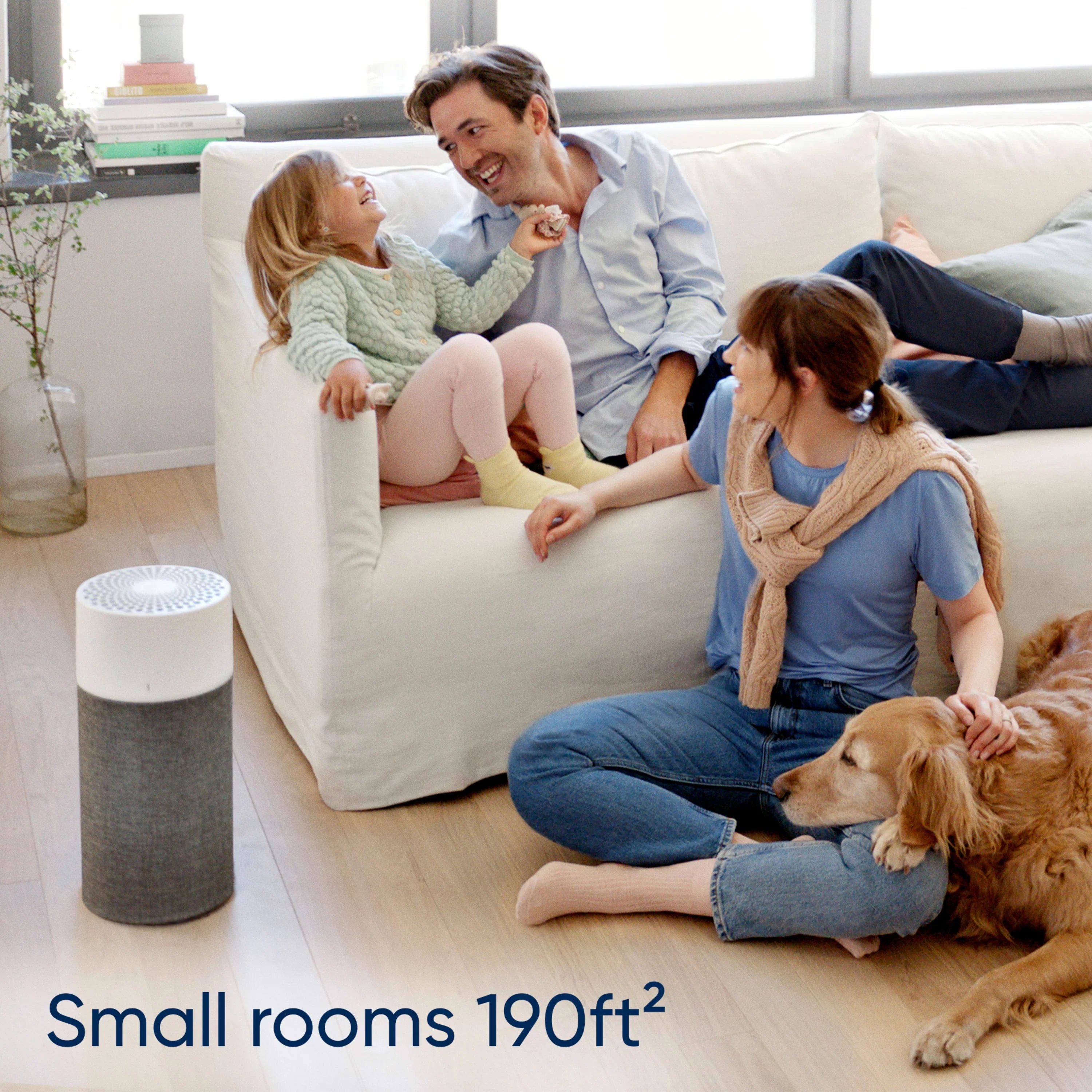 Blueair Blue Pure 411 Auto Small Room Air Purifier with Auto Mode for Allergies, Pollen, Dust, Smoke, Pet Dander, Viruses and Bacteria with HEPA Silent Technology and Washable Pre-Filter