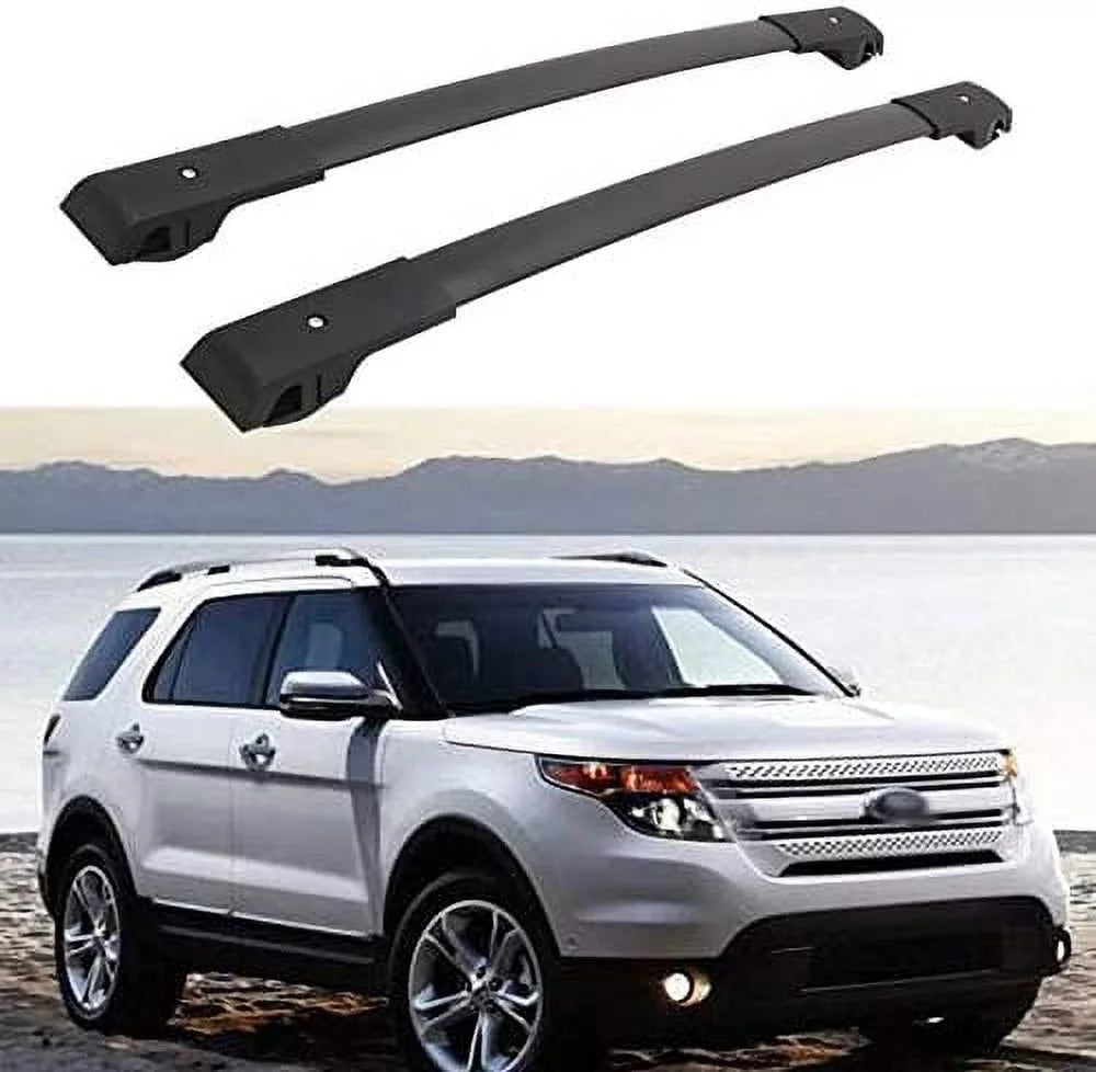 Cross Bars Roof Racks Fit for 2011-2015 Ford Explorer Luggage Cargo Bag Carrier Aluminum