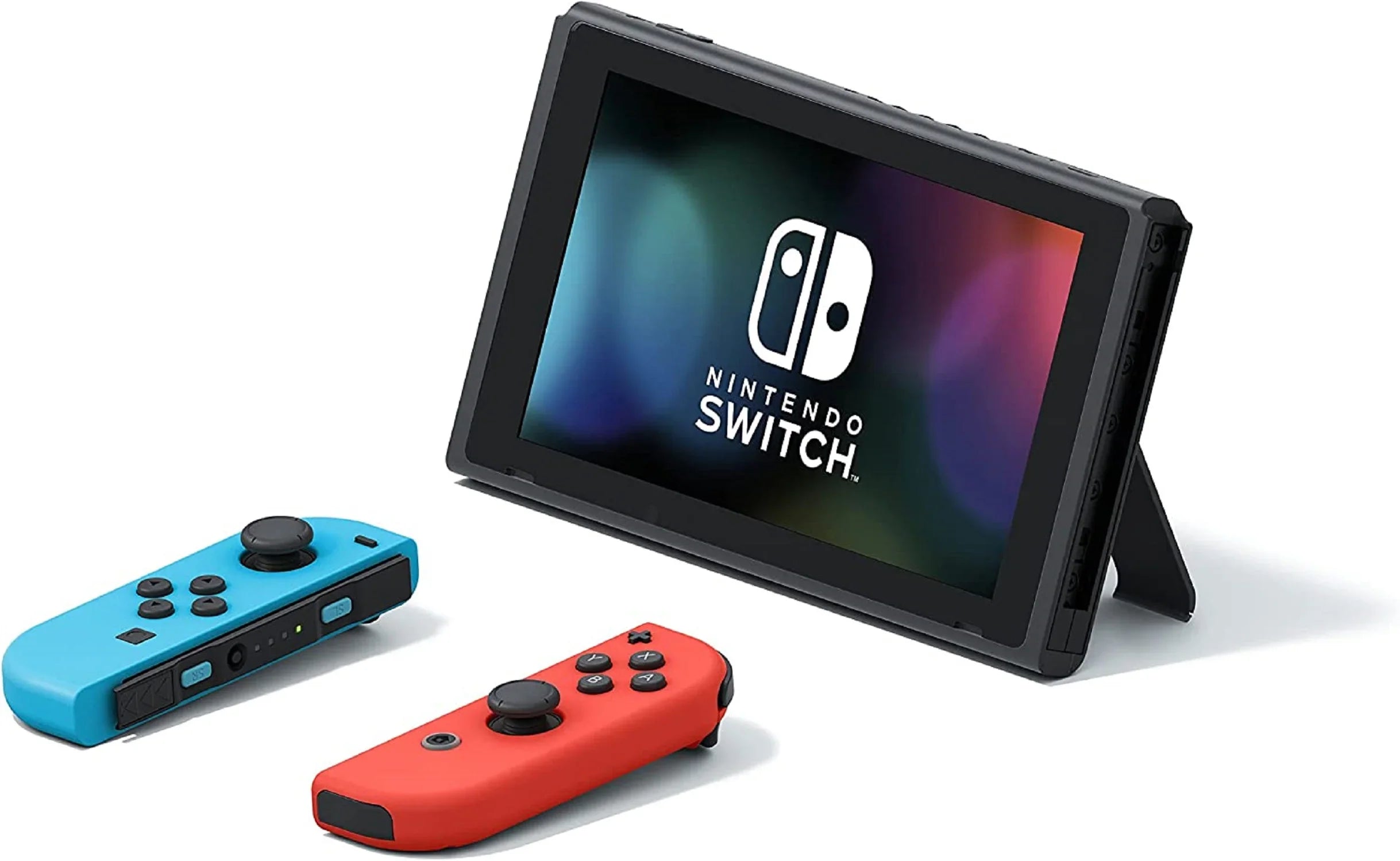 Restored Termination 10010738 Switch Console with Neon Blue and Neon Red Joy-Con (Refurbished)