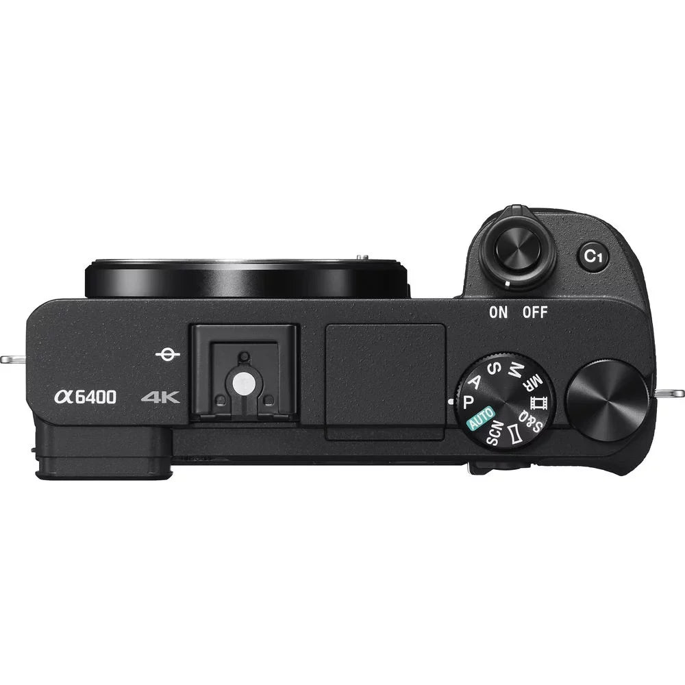 Sony a6400 Mirrorless Camera +55-210mm f/4.5-6.3 OSS Lens +Flash- Kit